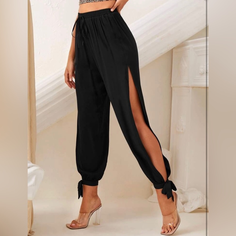 Size small open side leg pants